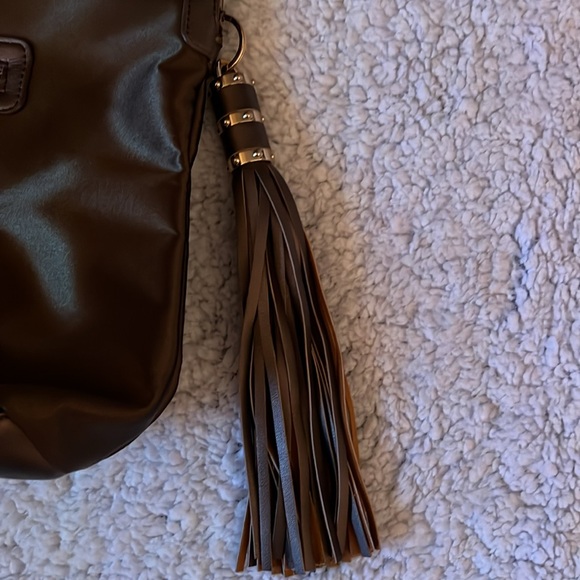 Sondra Roberts Squared Satchel with Tassel Trim - Picture 4 of 7